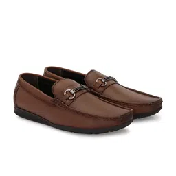 CLOG LONDON Men Leather Square Toe Loafers image 3