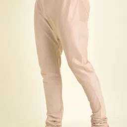 TABARD Men Grey Ethnic Motifs Printed Angrakha Pure Cotton Kurta with Churidar image 2