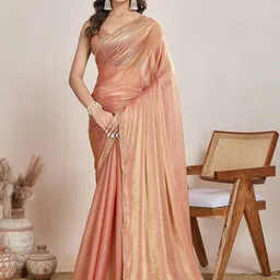 lorofy Embellished Bollywood Tissue, Silk Blend Saree-picture-23