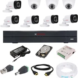 CP PLUS 8 Channal HD DVR 1080p 1Pcs,Bullet Camera 1MP 5Pcs,Dome Camera 1MP 3Pcs,1 TB Toshiba Surveillance Hard Disk with 3 Year Warranty Security Camera-picture-19