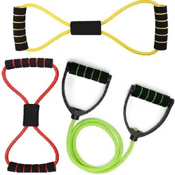 dr pacvu 2Set|Toning Tube & 8 Shape-2 Resistance Band|Body Stretching, Exercise Equipment Fitness Accessory Kit Kit image 1