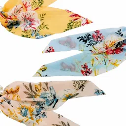 FEMMIBELLA Set Of 3 Embellished Ponytail Holders image 4