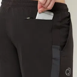 Truerevo Men Black Low-Rise Running Shorts image 4