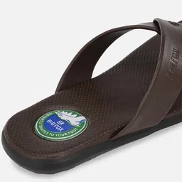 Big Fox Men Brown & Navy Blue Thong Flip-Flops image 3