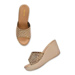 Rocia Embellished Open Toe Block Heels image 4