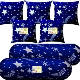 actos Combo Set Of 5 Cushion And 2 Microfibre Nature Bolster Pack of 7-picture-37