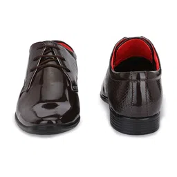 Azzaro Black Men Brown Solid Formal Derbys image 5