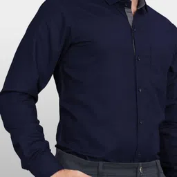 mazzledress Men Regular Fit Solid Spread Collar Casual Shirt-picture-30