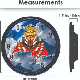 mahi enterprises10 Analog 20 cm X 20 cm Wall Clock image 2