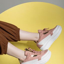 Shezone Women Colourblocked Heeled Lightweight Sneakers-picture-27