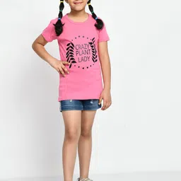 BAESD Girls Pack Of 4 Graphic Printed Knitted Cotton T-Shirts image 2