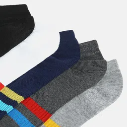 Kolor Fusion Men Pack Of 5 Multicoloured Ankle-Length Socks image 4
