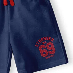 CODEZ Boys Pack Of 3 Typography Printed Mid-Rise Outdoor Casual Regular Shorts image 2