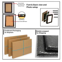 Hawai Black & Red Laxmi Ganesh Saraswati Wood Wall Photo Frames image 4