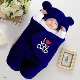 eyeandtry Text Print Single Hooded Baby Blanket for AC Room-picture-24