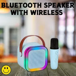 ROYALGUDGET K12 (PORTABLE BLUETOOTH DESKTOP SPEAKER)With Karaoke Mic RGB Light, HD SoundT150 10 W Bluetooth Laptop/Desktop Speaker-picture-29