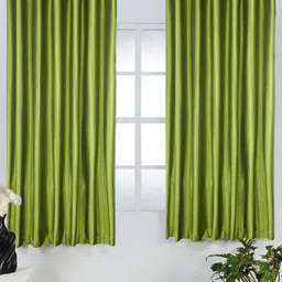 homefab india 152.5 cm (5 ft) Window Polyester Semi Transparent Curtain (Pack Of 2)-picture-19