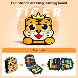 augen Busy Board for Toddlers Sensory Montessori Activity Fidget Education Toy (Tiger) image 3