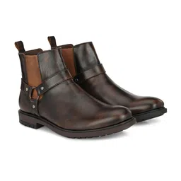 San Frissco Men Textured Slip-On Chelsea Boots image 2