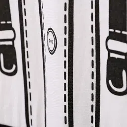 StyleCast Infant Boys White & Black Printed Cotton Rompers image 2