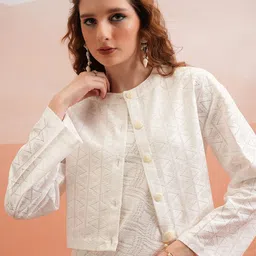 tokyo talkies Casual Regular Sleeves Solid Women White Top image 1