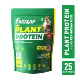 fast & up Fast&Up Plant Protein - Smooth & Creamy Protein for Everyday Fitness & Nutrition - 25 servings (Cookies and Cream)-picture-40