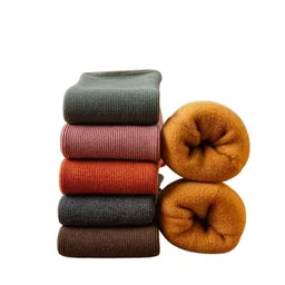 medlas Winter Adult Thick Warm Fleece Lined Thermal Ribbed Snow Wool Fur Socks Plush Men/Women Fashion Fuzzy And Girls Multicolor image 1