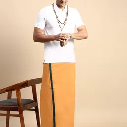 ramraj cotton Men Cotton Blend Shirt Dhoti Set-picture-34