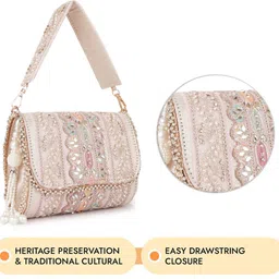 planx Women Pink Potli image 2