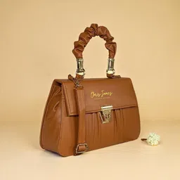 Tan Women Sling Bag Tan ladies casual slingbag handbag women-image-36