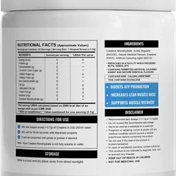 wellcore Micronised Creatine Monohydrate | Lab Tested | Enhanced Absorption | 100% Pure Creatine image 3