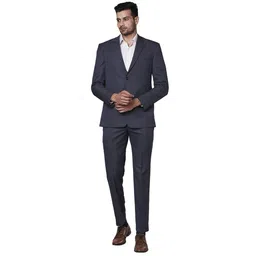 park avenue Men Suit Solid Suit-picture-20