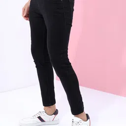 highlander Men Skinny Mid Rise Black Jeans image 4
