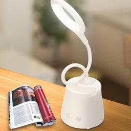 firstlike Desk Light with 3 Shades Touch Control Light Advanced Pen and Mobile Holder Design Study Lamp-picture-25