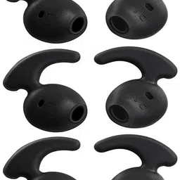 QWEEZER 10 Pcs (5 Pair) Earbuds Anti-Slip Silicone Replacement Ear Tips In The Ear Headphone CushionÂ Â (Pack of 10, Black) Silicone replacement In The Ear Headphone Cushion-picture-11