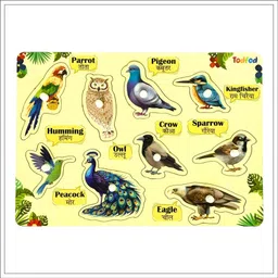 todfod Wooden Jigsaw Puzzles Birds Characters For Kids image 2