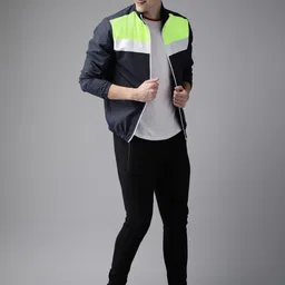 here&now Men Striped Sports Jacket-picture-13