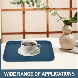 sugaalsu Wheat Straw Fast Food Trays School Lunch Trays Rectangular Serving Platter_New Tray image 4