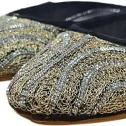 handi kalah Designer Faux Leather Women’s Traditional Jutti Party Wear For Women image 4