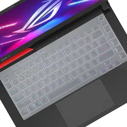 Saco Dust Cover Keyboard Skin for 15.6 inch Gaming Laptop - Transparent 2022 ASUS ROG Strix G15 G513RC-HN083W HN085WS HN062W (G513RC Series) Keyboard Skin-picture-16
