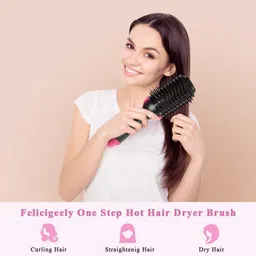 One Step Hair Dryer, 4 in 1 Hot Air Brush for Drying, Straightening ND42 Hair Curler-image-70