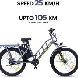motovolt HUM Standard Long Range 26 inches Single Speed Lithium-ion (Li-ion) Electric Cycle image 3