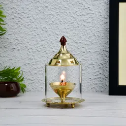 Brass Akhand Diya | Akhand Deepak/Dia | Akhand Jyot Brass Table Diya Brass Table Diya-image-33