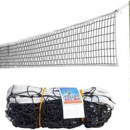 dayal enterprises Volleyball Nylon Net STANDARD SIZE Volleyball Net (Black) Volleyball Net image 2