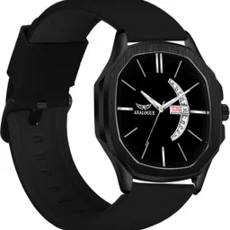 Hexa Series | Smart Watch Strap | Smart Clip | Soft Silicon | Day and Date Analog Watch - For Men 909-BLACK-BLACK-DD-image-46