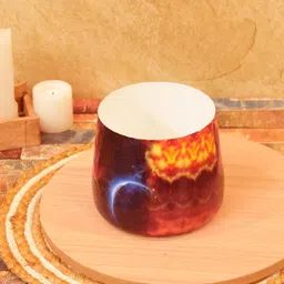 sone key chidiya Milo Iron Red Desk Pot image 5