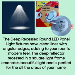 ap source 4 WATT DEEP LED LIGHT Size 3 Inch (Small Size) PACK OF 3 Recessed Ceiling Light Ceiling Lamp image 4