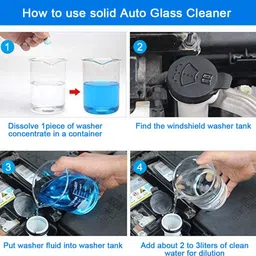 hsr 10pcs/1set Car Windshield Glass Cleaner Car Solid Tablets Wiper Fine Wiper Auto Window Cleaning Car Accessories Tablet Concentrate Vehicle Glass Cleaner image 4