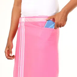 GREEN TEE Men color readymade dhoti Solid Men Dhoti image 4