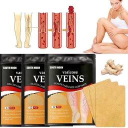 Health Patch 12Pcs Varicose Veins Health Care Paste Skin-friendly Non-toxic Crepe Bandage-image-3